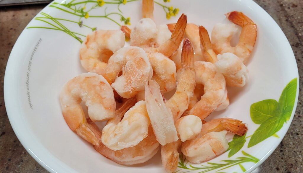 Shrimp Fried Noodles Recipe - Frozen Cooked Shrimps
