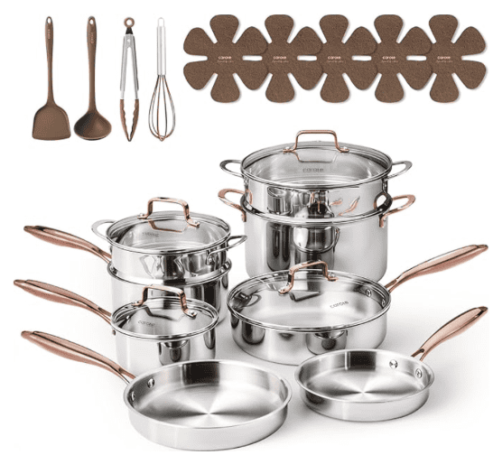 Awesome Amazon Prime Day 2026 Deals - Kitchen Edition - June 23-26, 2026 4 Amazon Prime Day 2026 Deals Carote Tri-Ply Stainless Steel Cookware Set