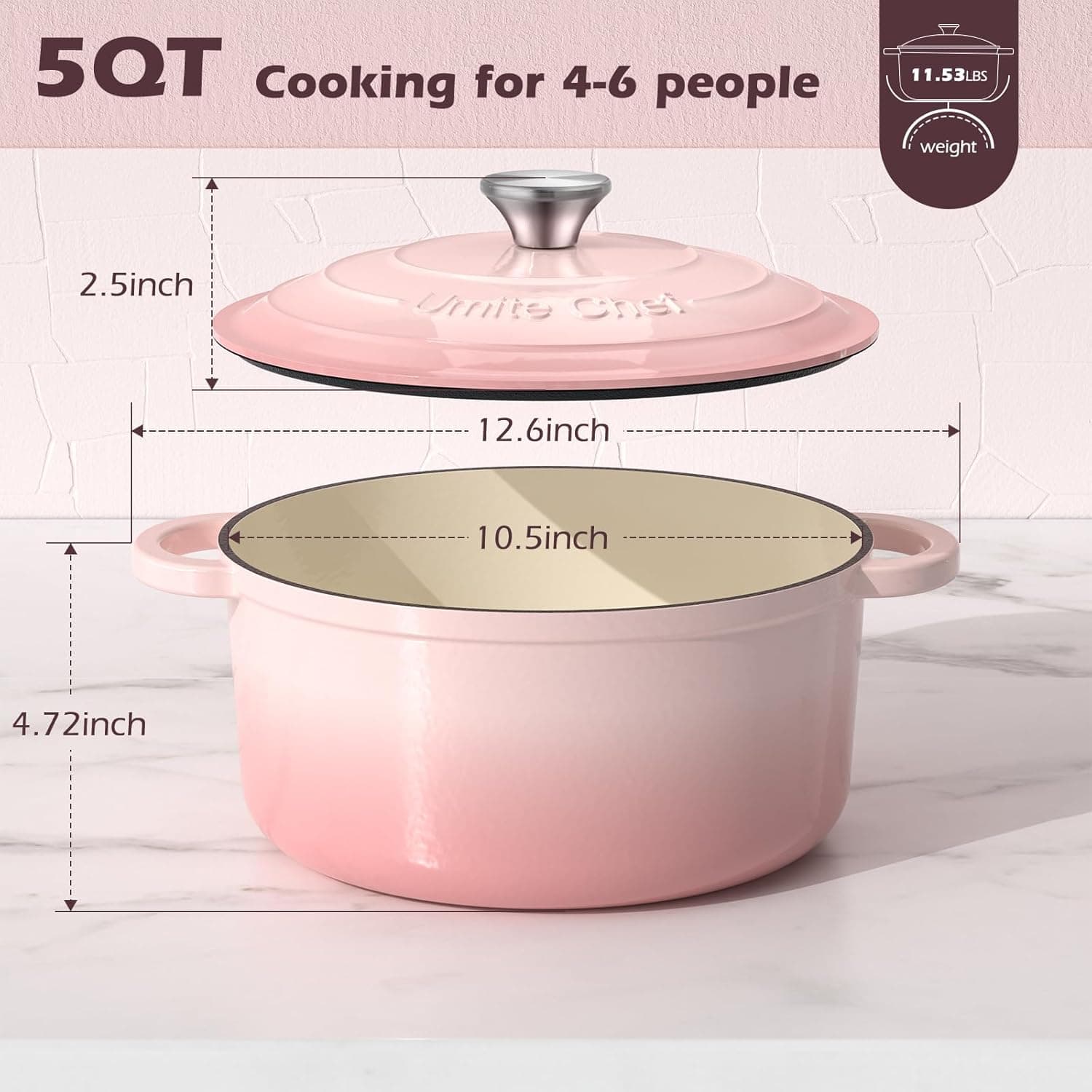 Awesome Amazon Prime Day 2026 Deals - Kitchen Edition - June 23-26, 2026 12 Amazon Prime Day 2026 Deals Umite 5 QT Enameled Cast Iron Dutch Oven